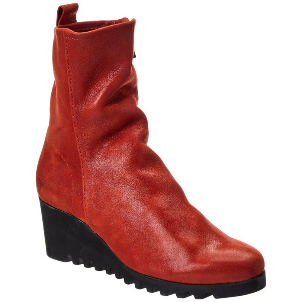 Arche Larazo Leather Boot, Red